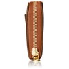 Recalence 8009TO Round Zip Long Wallet, Braun