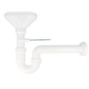 tecuro Funnel Siphon Odour Trap with Wall Connection Diameter 50