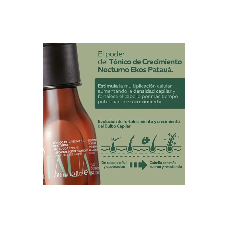 Tónico Nocturno Crecimiento Capilar Ekos Patauá Natura