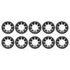 sourcing map M20 10Pcs Bearing Clamp Washer, 65Mn Internal Tooth