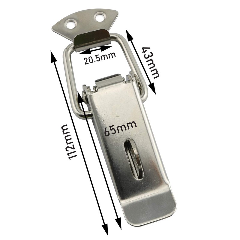Tegg 2-Pack Spring Loaded Latch Catch Toggle Stainless Steel Safety