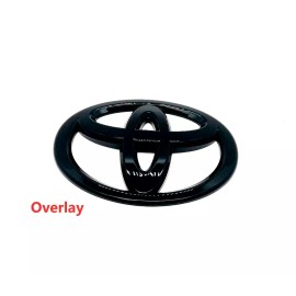 TOYOTA NEW 2022-25 Toyota Tundra Gloss Blackout Overlay Front Grille Emblems Badge