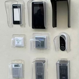 Unknown 초인종 방수 레인커버 대문 P3 실외 케이스 빗물 주택 박스 [AW. 빨간색] Waterproof Doorbell Rain Cover Main Door P3 Outdoor Case Rainbox [AW. Red]