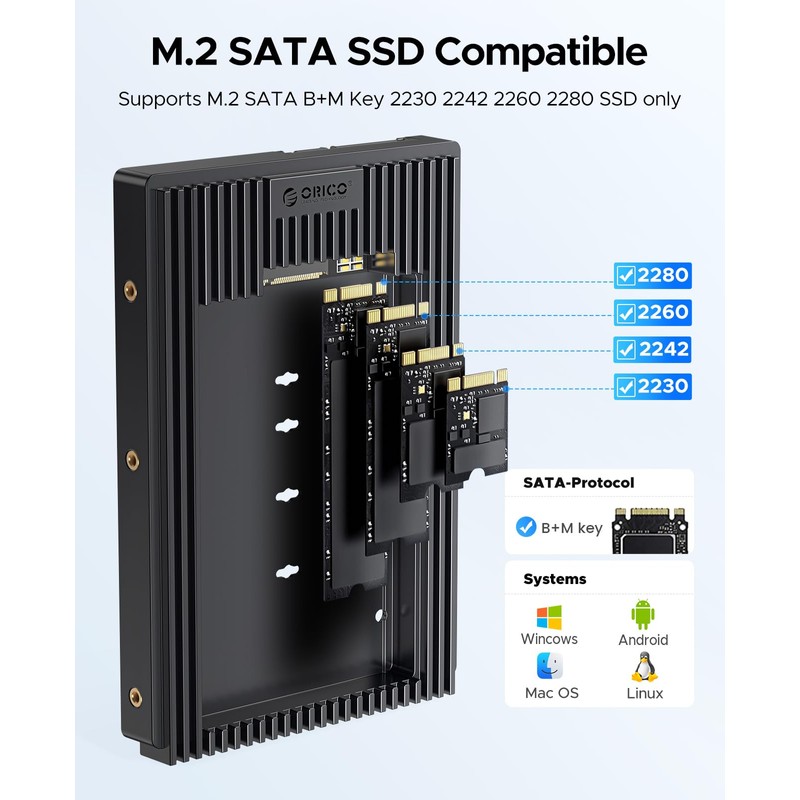 ORICO M.2 SATA (NGFF) to 3.5 Inch HDD Conversion 6Gbps