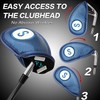 Golf Club Head Covers for Irons Magnetic Closure Leather Both