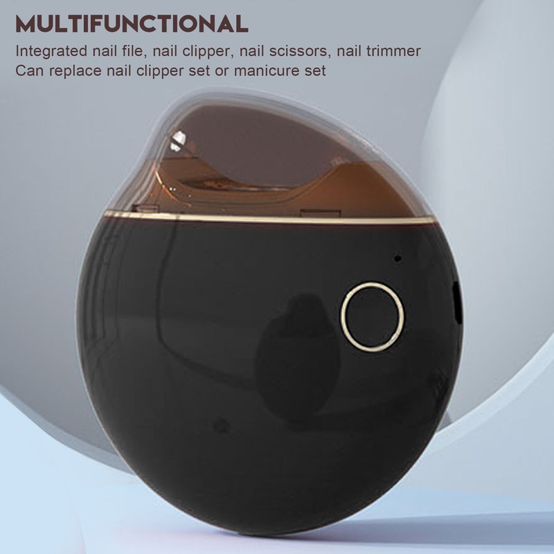 Electric Nail Clipper Safe Prevent Splatter File Function Small Automatic