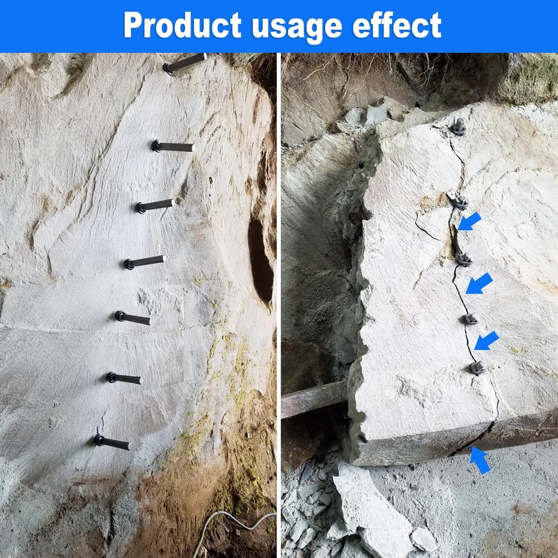 5 Packs 5/8 inch Stone Splitter, Wedge and Feather Shims,