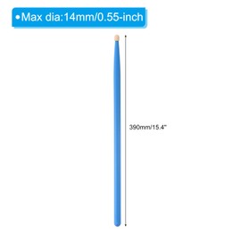 MECCANIXITY 2 Pair Maple Wood Drumstick Anti Slip Handle Grips 7A Black Classic Drum Stick Wood Tip for Drumming Musical Instrument Percussion