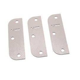 Door Hinge Shims (Set of 3) Hinge Spacer For Interior and Exterior Door Alignment - for 3.5", 4" and 4.5" Standard Hinges (1.5mm thick, Gray, 3.5-inch)