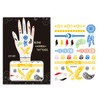 Wrapables Trendy Temporary Metallic Hand Tattoos, Spider and Dream Catcher