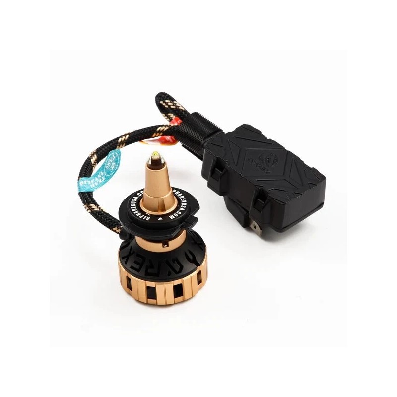 AlphaRex 1x Pair H7 AlphaRex Gold Ammo Panoramic LED Light