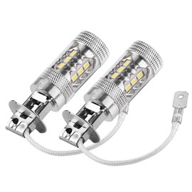 H1 H3 LED Fog Light Bulbs, 24V H3 LED Bulb, 6500K 1400LM White Driving DRL Lamps, Bright Auto Vehicle Led Bulbs Replacement for Cars Trucks, 2 Pack