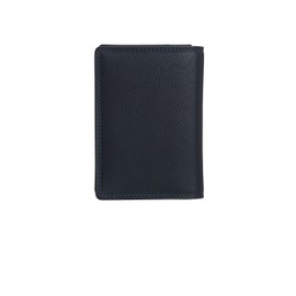 Josephine Osthoff Business Card Holder ID Card Holder Leather Women's ID Bag Men's Passport Cover RFID Protection without Coin Compartment (841), black, Card case
