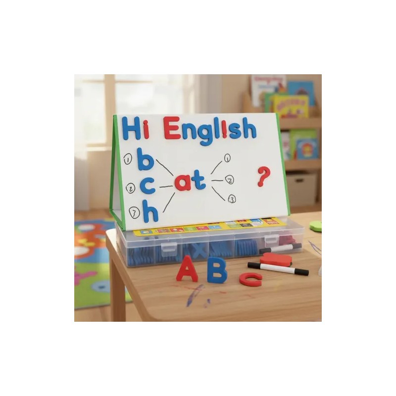 Juego Montessori De Letras Magnéticas En Inglés De 297 Pzs