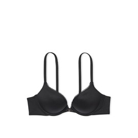 Victoria's Secret Everyday Comfort Push Up Bra, Padded, Plunge Neckline, Bras for Women, Body by Victoria Collection, Black (38B)