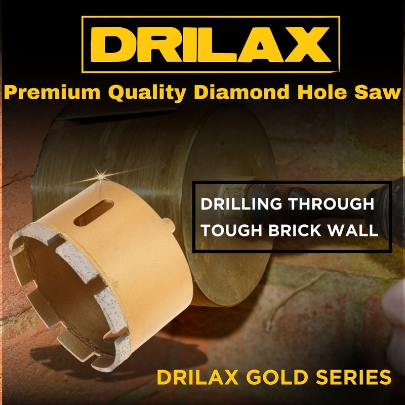 Drilax 3" Heavy Duty Masonry Diamond Hole Saw | Precision