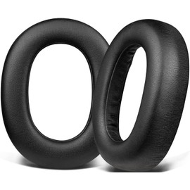 SOULWIT Professional Replacement Ear Pads Cushions for Jabra Elite 85h Wireless Over-Ear Headphones, Earpads with Soft Protein Leather, Noise Isolation Foam - Black