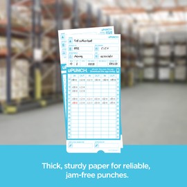 uPunch 300 Time Cards for FN1000 AutoAlign Time Clock