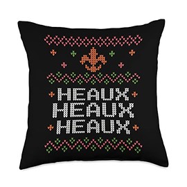 Ugly Cajun Christmas Xmas New Orleans Southern Louisiana Throw Pillow