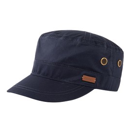 Comhats Cotton Military Army Cap Baseball Cap for Men UPF 50 Cadet Cap for Women Sun Caps Breathable Lined Navy Blue XXL