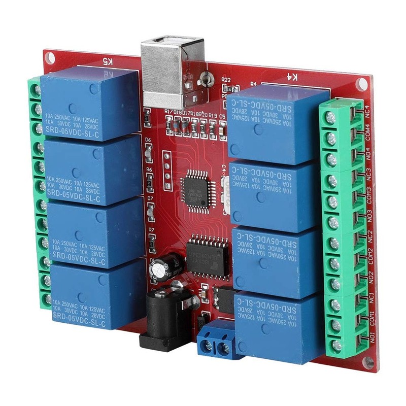 ASHATA 5 V Relay Module, 8 Channel DC 5 V