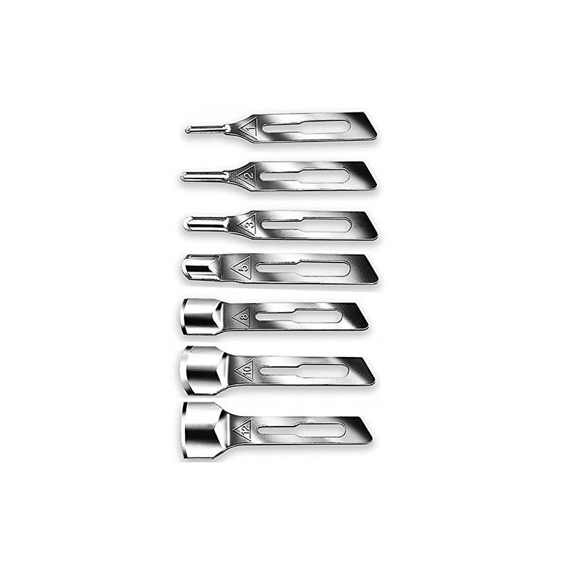 10x Hollow Chisel - Medi Blades for Scalpel Holder, Kosmetex