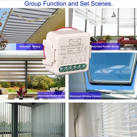 Yueyang WiFi Curtain Switch RF Tuya Smart Life Roller Shutter Module 433 MHz Remote Control for Garage Doors Windows Alexa (2)