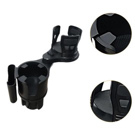 MagiDeal Car Cup Holder Expander 3 in 1 Drink Holder Vehicle Organizer Universal Automotive Interior Parts Cupholder with Phone Holder