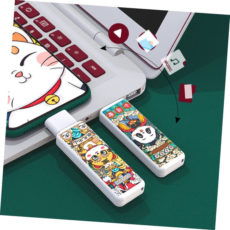 TEHAUX USB Drive Flash Memory Stick with Buckle Ring Compact