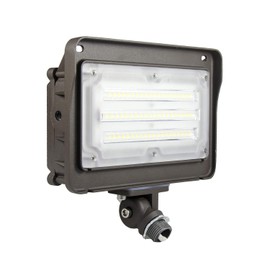 JMKMGL LED Flood Light Dusk to Dawn, 180° Adjustable Arm, 50W (250W Equivalent), Waterproof Outdoor Security Lighting Fixtures, 5000K 6500lm 100-277Vac ETL Qualified DLC Listed