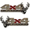 4x4 Camouflage Archery Hunting Whitetail Deer Truck Decal Set Twisted