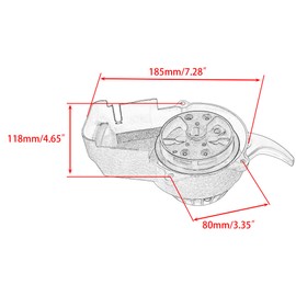 PowerMotor Universal Pull Start Recoil Starter Alloy Kit with Freewheel Replacement for 2 Stroke Engine Coolster SSR SX50 43cc 47cc 49cc 50cc Mini Pocket Dirt Pit Bike Scooter ATV Quad 4 Wheeler