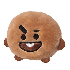 Aurora World Aurora 61509 BT21 Shoky Palm Pal, 13 cm, Eco-Friendly Plush Toy, Brown
