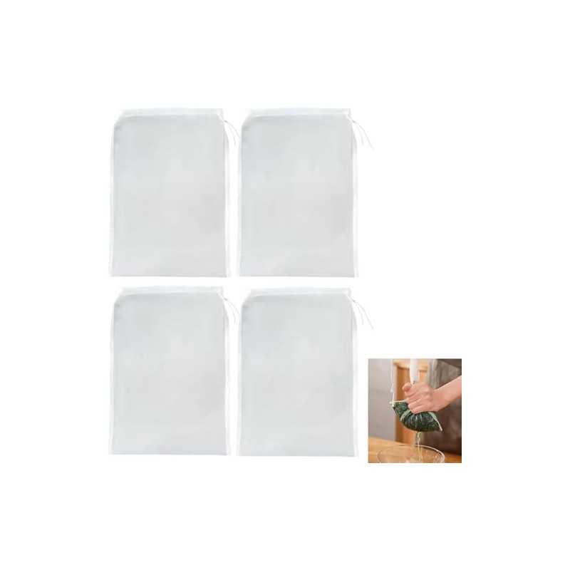 DRERIO 6 Pcs Nut Milk Bag Strainer for Almond Milk