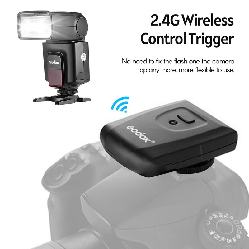 Godox TT520 II On-Camera Flash Electronic Speedlite + AT-16 2.4G