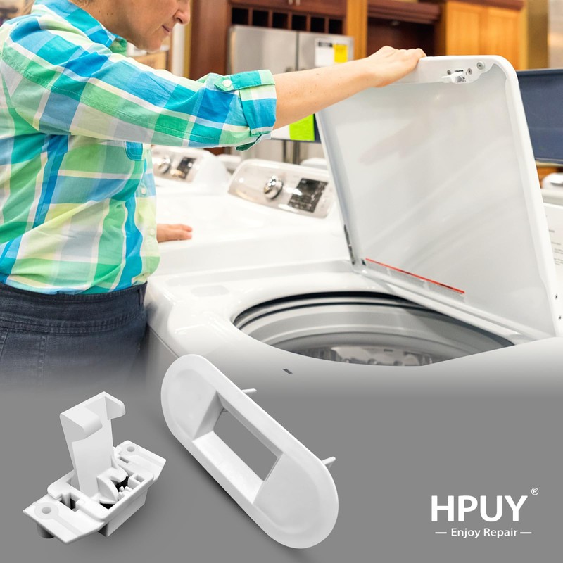 HPUY WH02X24399 Washer Lid Lock Strike and WH01X24381 Washer Lid