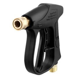 QWORK® Pressure Washer Gun with 5 Nozzle Tips, M22-14 Thread Inlet, 1/4 Inch Quick Connect Adapter, 4000 PSI