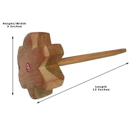 Sahishnu Online & Marketing Wooden Whisk Beater, Wooden Ravai,Wooden Ravi,Churner Mixer, Butter Milk Churner,Wooden Mathani