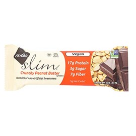 NuGo Slim Barra de Proteína Bar, Crujiente de Crema de Cacahuate