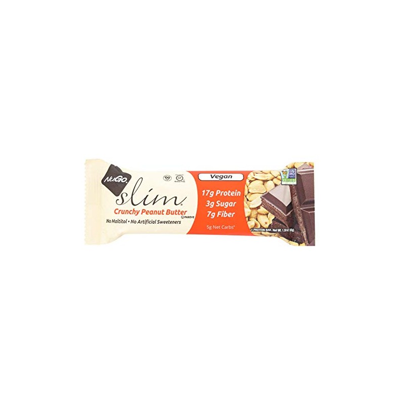 NuGo Slim Barra de Proteína Bar, Crujiente de Crema de