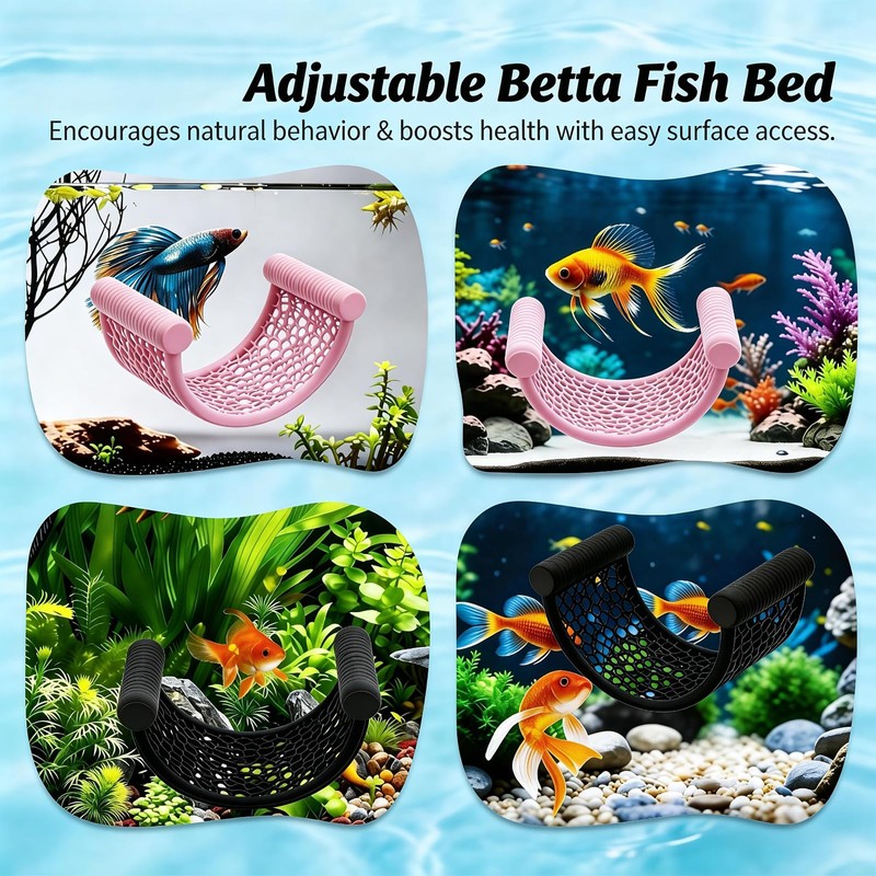 3pcs Betta Fish Hammock, Betta Fish Tank Accessories, Floating Rest