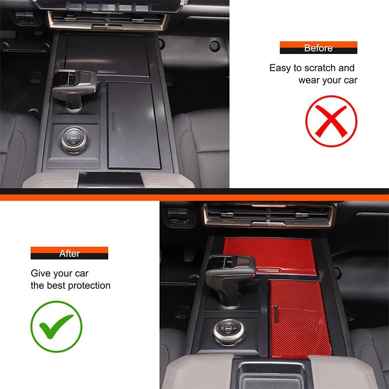 Suetlcoity for Hummer EV Center Control Panel Sticker Real Soft