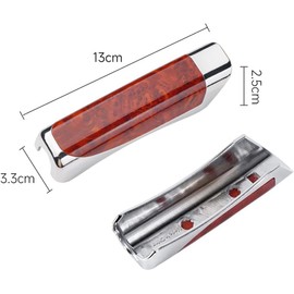 Brake Cover, Sidebrake Cover, Lightweight, Stylish, Design, Handbrake Cover, For Cars, Universal, Car Decoration, Car Interior Parts, Car Supplies (Wood Grain Texture)