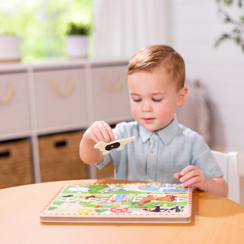 Melissa & Doug Old MacDonald's Farm Song Puzzle – 8-Piece