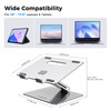 AboveTEK Laptop Stand, Adjustable Portable Computer Riser, Ergonomic Aluminum Notebook