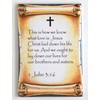 1 John 3:16 Bible Verse Fridge Magnet (2 x 3