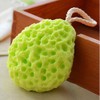 3Pcs Body Bath Sponge, Yellow/Green/Orange Natural Fiber Soft Body Bath