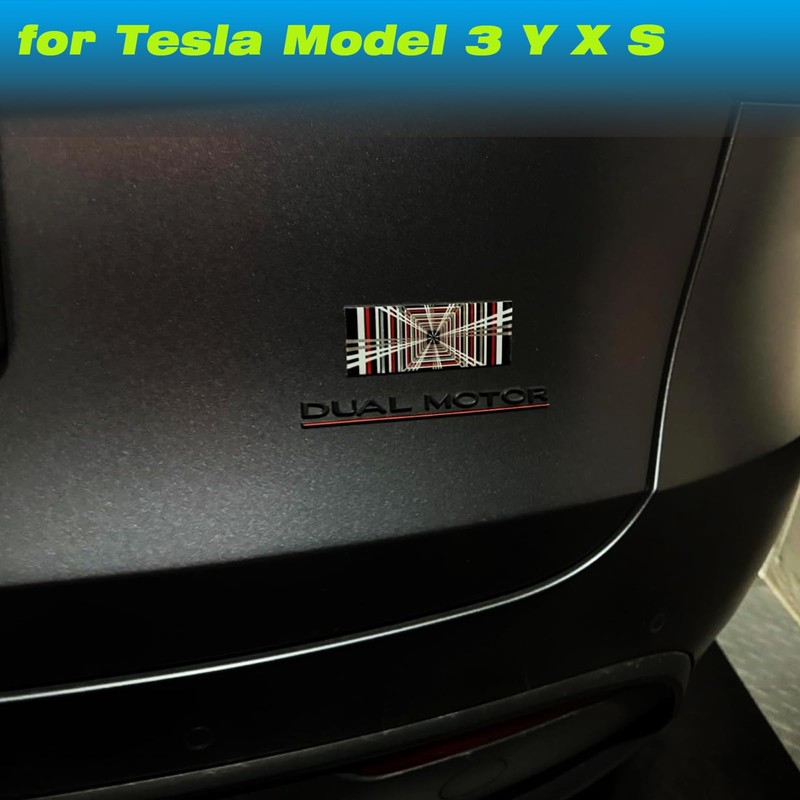 XTnueotr 3D Plaid Badge Sticker Emblem Decor fit for Model