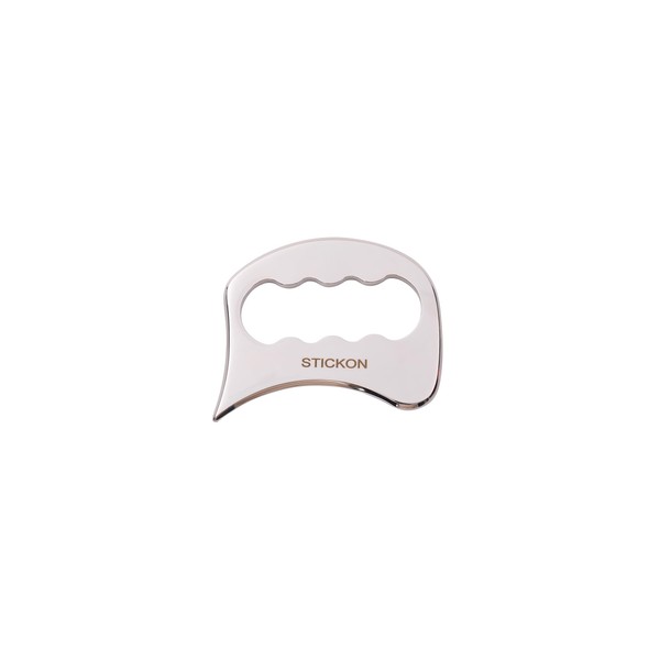 Herramienta de masaje para raspar Gua Sha de acero inoxidable,