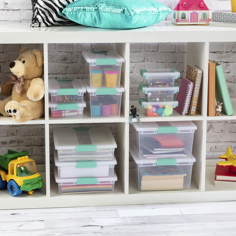 Sterilite Medium Clip Storage Box, Clear (pack of 4)